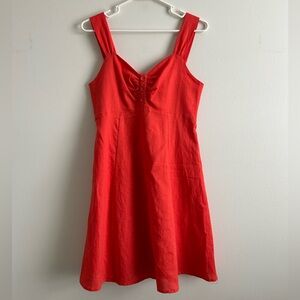Red Linen Dress by Gilli